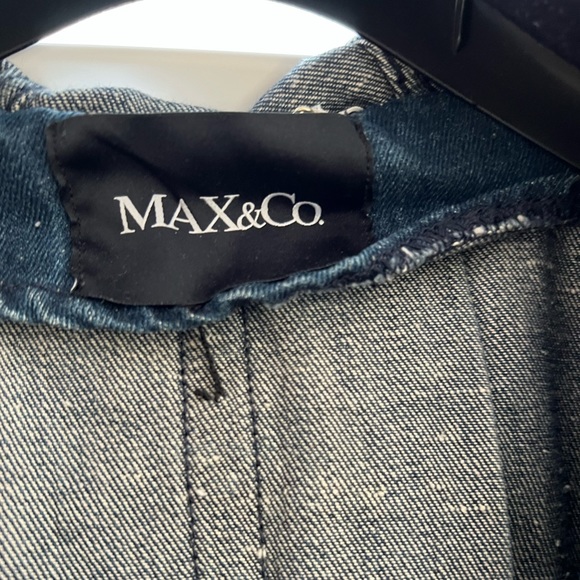 Max & Co denim jacket coat hoodie - Picture 3 of 11